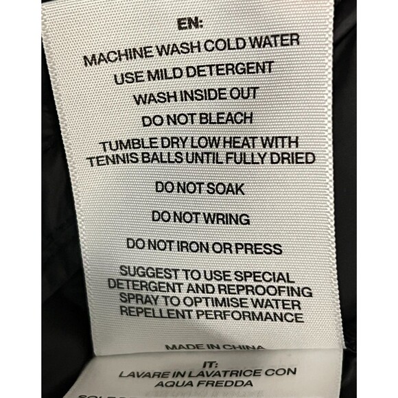 NWT Soia & Kyo Women's S Jacinda Down Puffer Coat Hooded Asymmetric Zip Black - Picture 13 of 15